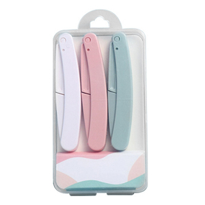 Juego de 3 Depiladores de Cejas Plegables de Acero Inoxidable con Cuchilla Inclinada Antideslizante para Dar Forma al Vello Facial - Product Image 5
