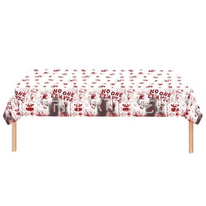 Halloween Spooky Party Decorations Blood Handprint Paper Plates Tablecloths Disposable Cutlery <b>Set</b> - Product Image 5