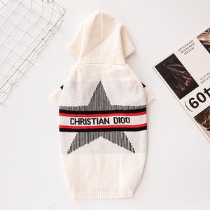 سترة الكلب بتصميم علامة تجارية فاخرة مع هوديس ملابس دافئة للحيوانات الأليفة لفصلي الخريف والشتاء من شناوزر ، معاطف الكلاب الأنيقة المخصصة - Product Image 2