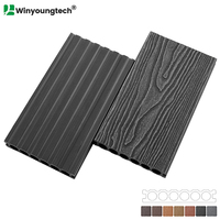 Planche de terrasse en composite bois-plastique (WPC) de 138x23 mm, 4ème génération, haute résistance, usage commercial, terrasse extérieure, composite bois-plastique gaufré