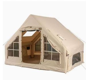 Camping <b>Inflatable</b> Tent Outdoor Camping Equipment Family <b>Large</b> <b>Inflatable</b> Tent for Overnight Windproof and Rainproof - Product Image 4