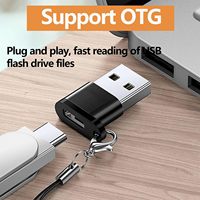Convertidor de adaptador de cable de cargador SYONG tipo C a USB a hembra a macho, compatible con carga y transferencia de datos para ordenador portátil, teléfono móvil, PC