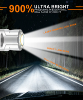 Faros LED ZIGOCAR de Alto Rendimiento Z30, 60W, 1320lux, 6000K, Haz de Luz Perfecto, Plug and Play, Bombillas de Repuesto