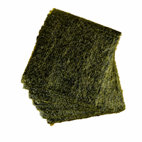 Hojas de Alga Marina Tostada y Crujiente de Tamaño Completo, Nori para Sushi en Bolsa, para Onigiri y Cocina Japonesa, 50 Hojas Premium