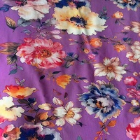 Tissu Challis en Rayonne Tissée Imprimé Floral Léger 120 g/m² Respirant Anti-Plis pour Filles Été – Vente en Gros
