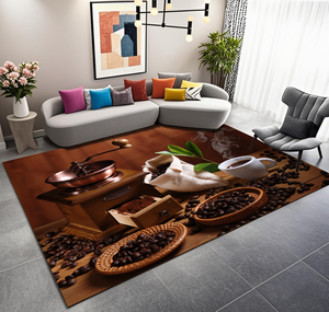 Tapis de toilette de salle de bain Ensemble de tapis de salon Écologique Antidérapant Lavable Pile Basse Design Moderne Cristal Velours <span class=keywords><strong>Mat</strong></span>ériel - Product Image 2