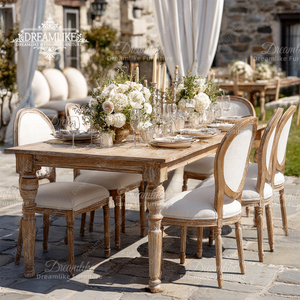 طاولة خشبية خارجية عالية الجودة، طاولة طعام خشبية مخصصة، أثاث طاولة - Product Image 2