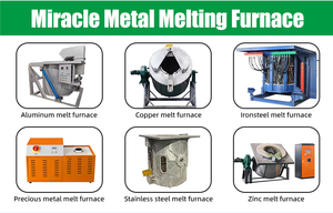 Four de chauffage au gaz professionnel avec creuset pour four de fusion à Induction électrique en cuivre fer acier métal - Product Image 5