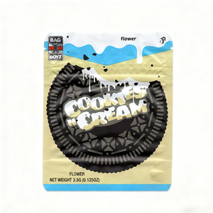 Custom Printed 3.5g Mylar <b>Bags</b> Soft Touch Plastic Zipper <b>Bag</b> for Pet Food Sugar & Jelly Special Shaped Die Cut Design - Product Image 5