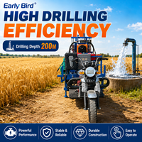 Foreuse de puits d'eau diesel haute puissance de 200 m avec boîte de vitesses de 30 ch, nouveaux composants de base pour moteur