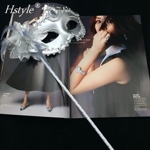 <span class=keywords><strong>Masque</strong></span> de mascarade vénitien pour femmes sur un bâton pour Halloween Noël MJA212 - Product Image 2