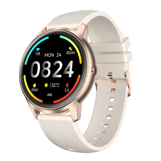 Round Face Smart Watch 2023, 100+ Sports Modes Heart Rate SPO2 Sleep Monitor Smartwatch, Waterproof Fitness Activity Tracker