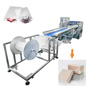Hot Sell Automatic Book CD Bubble Film Wrap Machine Bubble Tea Cup Wrap Machine Packing Machine For Fragile