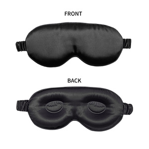 Mascherina per Occhi <span class=keywords><strong>LINA</strong></span> 22 Momme in Pura Seta di Gelso 100% 3D, Non Appiattente, Elastica e Regolabile, Stile Europeo Americano, Quattro Pezzi - Product Image 4
