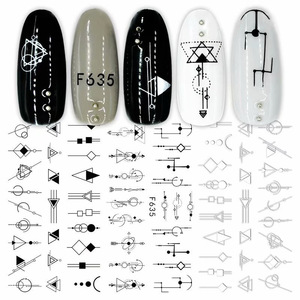 Autocollants pour ongles en 3D, autocollants de visage, de style abstrait, Sexy, pour <span class=keywords><strong>manucure</strong></span>, décoration artistique, curseur d'eau, <span class=keywords><strong>2022</strong></span>, 1 pièce - Product Image 3