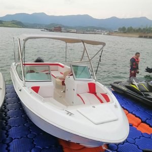 Bateau sportif en fibre de verre blanc de 6,2 m, 90~200 CV, sans moteur, à vendre - Product Image 4