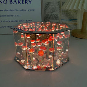 Handgemaakte Mooie Diy Handgemaakte Bloem Zee Led Nachtlampje Spiegel Tafellampen Slaapkamer Ornamenten Decoratie Tafellampen Cadeau - Product Image 3