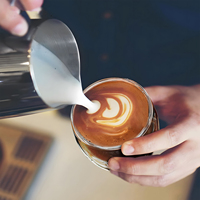 Verre à café, vin et boissons en verre borosilicate à double paroi transparent de 350 ml, résistant à la chaleur, compatible lave-vaisselle