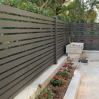 Fournisseur chinois Clôture décorative en aluminium noir Clôture de jardin en métal Écran de confidentialité Panneaux de clôture en aluminium