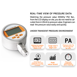 Wtsensor haute précision Ce RoHS 4-20mA transducteur de pression 0.5-4.5V transmetteur de pression manométrique absolue - Product Image 4