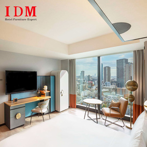 Meubles en bois massif pour hôtel <span class=keywords><strong>Hilton</strong></span>, design IDM, ensembles de chambre à coucher pour hôtel sur mesure, 5 étoiles, Dubaï, pour utilisation en appartement - Product Image 4