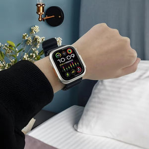 <span class=keywords><strong>Protection</strong></span> d'écran pour <span class=keywords><strong>Apple</strong></span> <span class=keywords><strong>Watch</strong></span> 46mm <span class=keywords><strong>45mm</strong></span> 44mm 40 41 42mm, coque de <span class=keywords><strong>protection</strong></span> avant et arrière en PC rigide, compatible iwatch 10 9 <span class=keywords><strong>8</strong></span> 7 SE 6 5, transformation en Ultra - Product Image 5