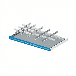 Fami <b>Drawer</b> Partition Material Set 64X36 Front Height 100-125 Mm For Storage Organization - Product Image 3