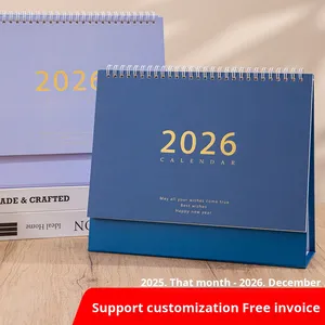 Calendario de Escritorio Simple Morandi 2026, Duradero, con Logotipo Personalizado, Empresa, Impresión Personalizada, Colores Variados, Mensual - Product Image 2