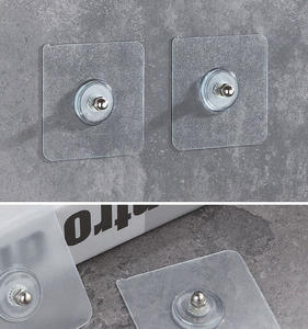 Crochets collants robustes de 60mm <span class=keywords><strong>Crochet</strong></span> réutilisable sans couture <span class=keywords><strong>pour</strong></span> douche de salle de bain - Product Image 4