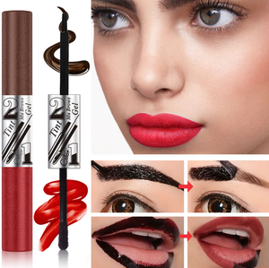 Lápiz Labial en <span class=keywords><strong>Gel</strong></span> <span class=keywords><strong>de</strong></span> Larga Duración con <span class=keywords><strong>Gel</strong></span> para <span class=keywords><strong>Cejas</strong></span>, Resistente al Agua, Doble Punta, Marca Privada - Product Image 6