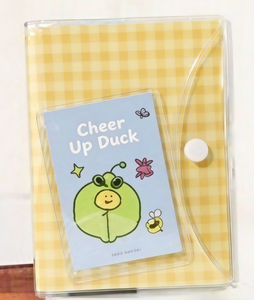 Quaderno a Fogli Mobili Trasparente con Griglia Gialla, Stile Fresco e Carino, Personalizzabile all'Ingrosso per Negozi di Cancelleria Studentesca - Product Image 5