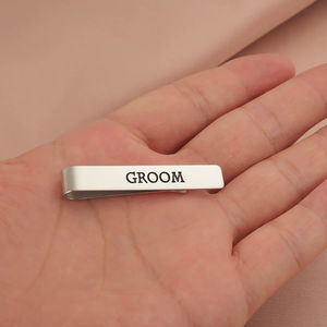 Clip de Corbata de Acero Inoxidable al por Mayor, Resistente a la Corrosión y a las Manchas de Aceite, Personalizable para Bodas, Clip para Cuello de Camisa y Traje para Hombre, Tamaño a Elegir - Product Image 3