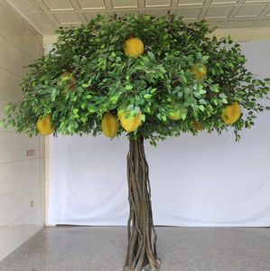 Árbol de <span class=keywords><strong>Durian</strong></span> Artificial Grande, Decoración de Frutas para Interiores y Exteriores, Supermercados, Fruterías, Paisajismo - Product Image 1