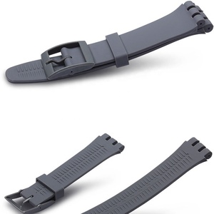 <span class=keywords><strong>Bracelet</strong></span> de remplacement en silicone pour montre <span class=keywords><strong>Swatch</strong></span> 16MM 17MM 19MM 20MM - Product Image 4