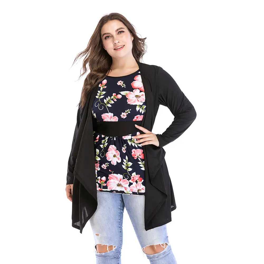 Blusa con estampado Floral para verano, Camisa larga Vintage para mujer, talla grande, ropa islámica