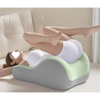 Oreiller de soutien dorsal en mousse à mémoire de forme pour adultes, pour l'allaitement et le soutien corporel, design en forme de coin pour couples, housse amovible et lavable, tapis de lit en tricot pour hôtel