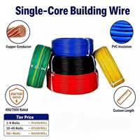 Kabel Daya BV 6mm² Konduktor Tembaga Murni Berisolasi PVC 450/750V 10AWG untuk Instalasi Listrik Rumah