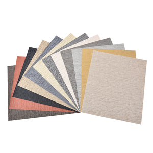 Papier peint vinyle PVC ignifuge moderne et minimaliste, texture tissée subtile, imperméable, facile à nettoyer, pour la maison, la salle de divertissement et la chambre à coucher - Product Image 1