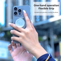 Support magnétique flexible personnalisé OEM pour téléphone avec aimant N52, rotation à 360°, support de doigt réglable pour bureau, magnétique pour smartphone