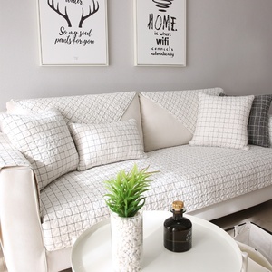 Nordic Simple Modern Four Seasons Universal Combination <strong>Sofa</strong> <strong>Cushion</strong> Pure Cotton Fabric Cover Towel <strong>Set</strong> - Product Image 1