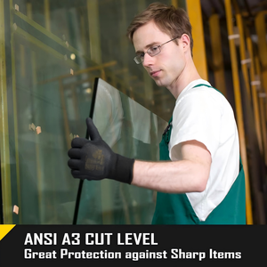 Gants <span class=keywords><strong>de</strong></span> <span class=keywords><strong>travail</strong></span> <span class=keywords><strong>de</strong></span> sécurité A3 résistants aux coupures et à l'huile, compatibles écrans tactiles, avec manchette tricotée en nitrile antidérapante, pour la pêche et le <span class=keywords><strong>travail</strong></span> du verre - Product Image 5