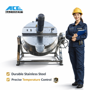 Cooking Pot Jacketed Kettle Cooking Mixer Stainless Steel Electric Thermo Kettle - Product Image 3