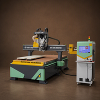 Routeur CNC ATC haute performance certifié CE avec table à vide pour la découpe et la gravure du bois, du contreplaqué et du MDF