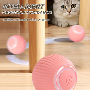 Jouets interactifs pour l'entraînement des chats, jouets à catnip auto-mobils, balle électrique pour animaux de compagnie, balle roulante automatique, jouets intelligents pour chats - Product Image 2