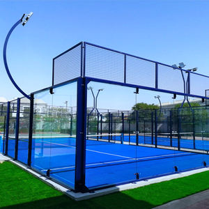 ขายส่งจากโรงงาน สนามแพดเดิลบอล ขนาด 10*20 เมตร พร้อมโลโก้สั่งทำ ราคาพิเศษ หรูหรา ไม่เป็นสนิม สนามพาโนรามา สำหรับการแข่งขัน 1 ต่อ 1 - Product Image 5