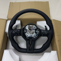 Volant de voiture de sport pour BMW M3 F10 F30 F20 E90 F87 F15 F21 E71 M6 F80 M5 F01 E92 E87 F36 Volant en cuir noir