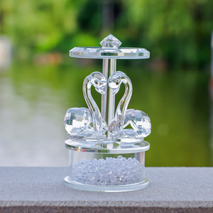 <span class=keywords><strong>Cigno</strong></span> di cristallo un paio di regali dolci brillano figurina di vetro collezione centrotavola ornamento - Product Image 5