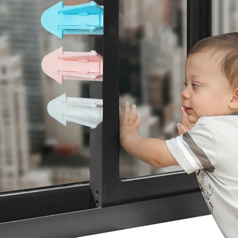 Child Protection Products Sliding Window ABS Safety Lock Baby Window Safety Lock For Kids