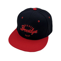Casquette de baseball personnalisée à visière plate, broderie Brooklyn, style Hip Hop Snapback, unisexe, streetwear, réglable, style barbier, vente en gros