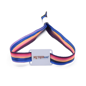 Bracelet en tissu RFID Fudan F08 1K avec impression couleur GSC pour événements sans espèces - Product Image 1